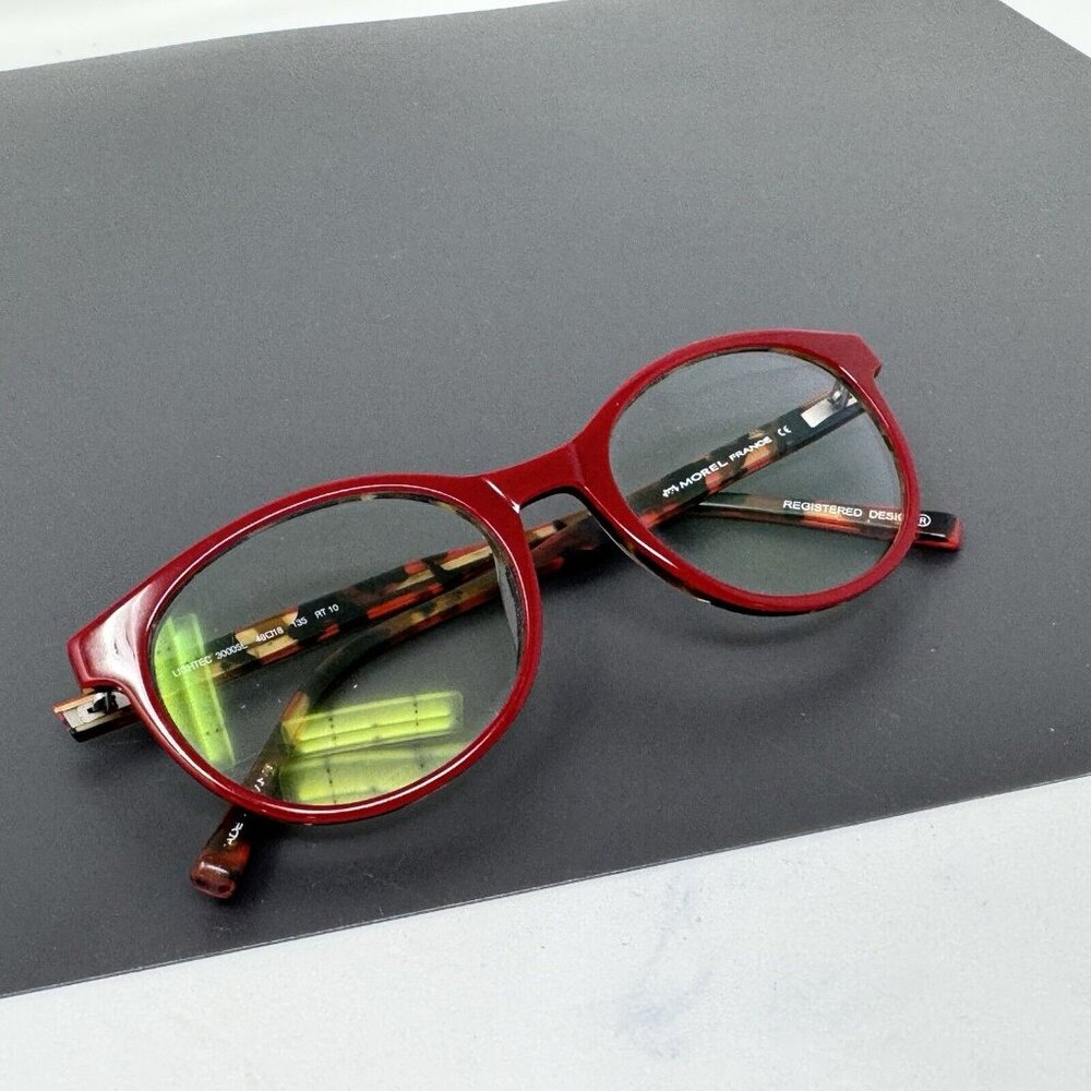 Morel LIGHTEC 30005L RT 10Eyeglasses Frames Red Tortoise Round 48-18-135